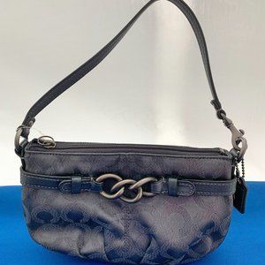 COACH BLUE HANDBAG/CLUTCH